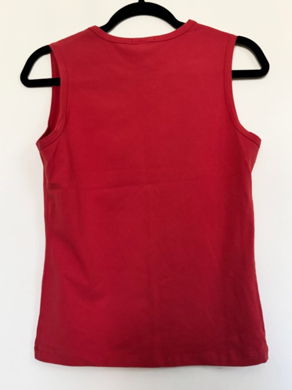 Orange Thick Stretch Cotton Gap Women's Sleeveless T-Shirt EXCELLENT COND. - Picture 2 of 5